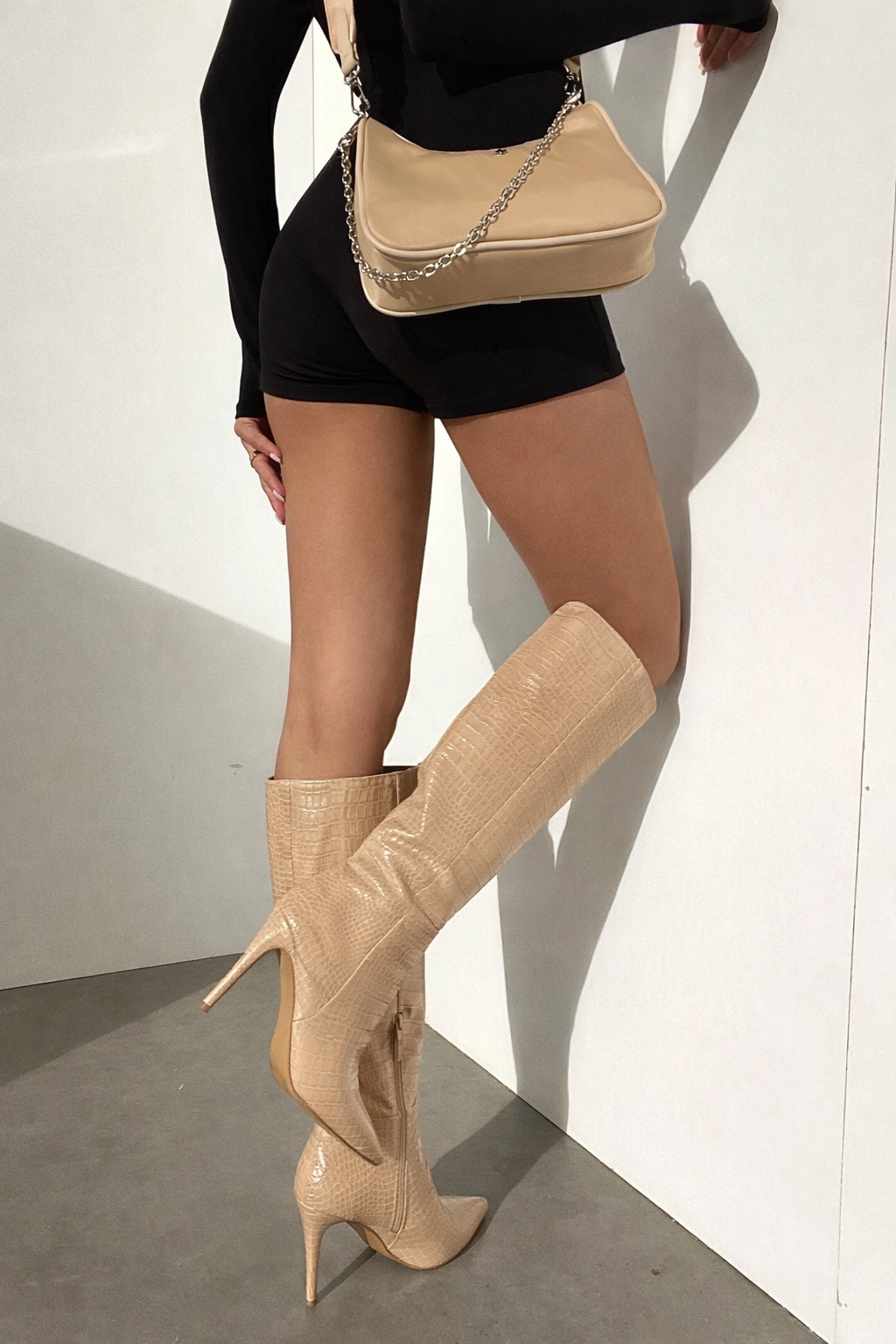 Susan | Sophisticated Pointed Toe Knee High Stiletto Boots