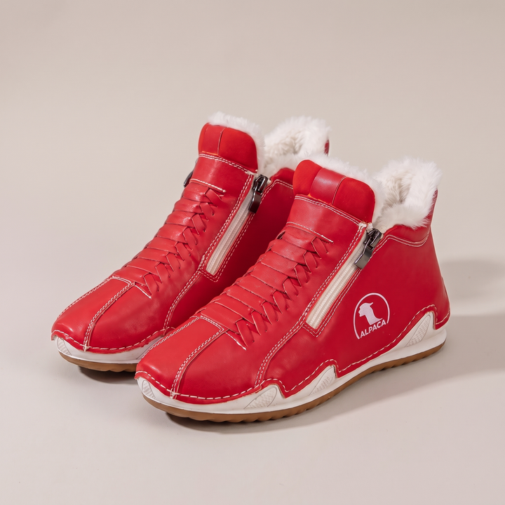 Teresa | Plush-Lined Side Zip Ankle Snow Boots