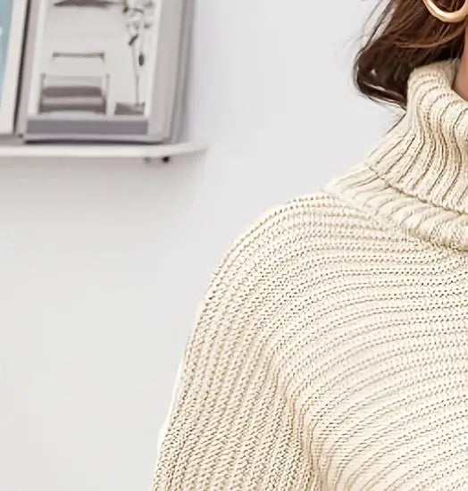 Teresa | Sophisticated Oversized Turtleneck Sweater Dress