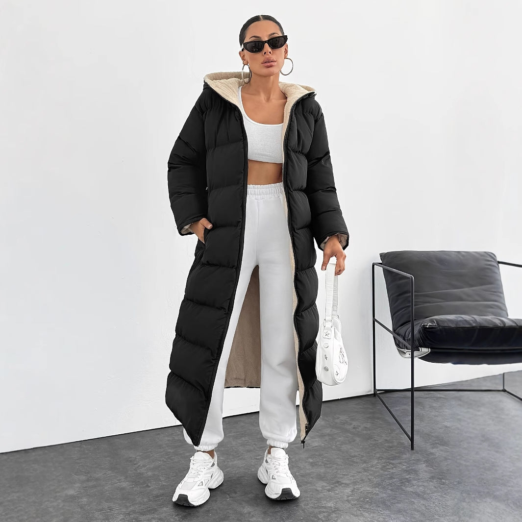 Teresa | Stylish Longline Hooded Maxi Puffer Jacket