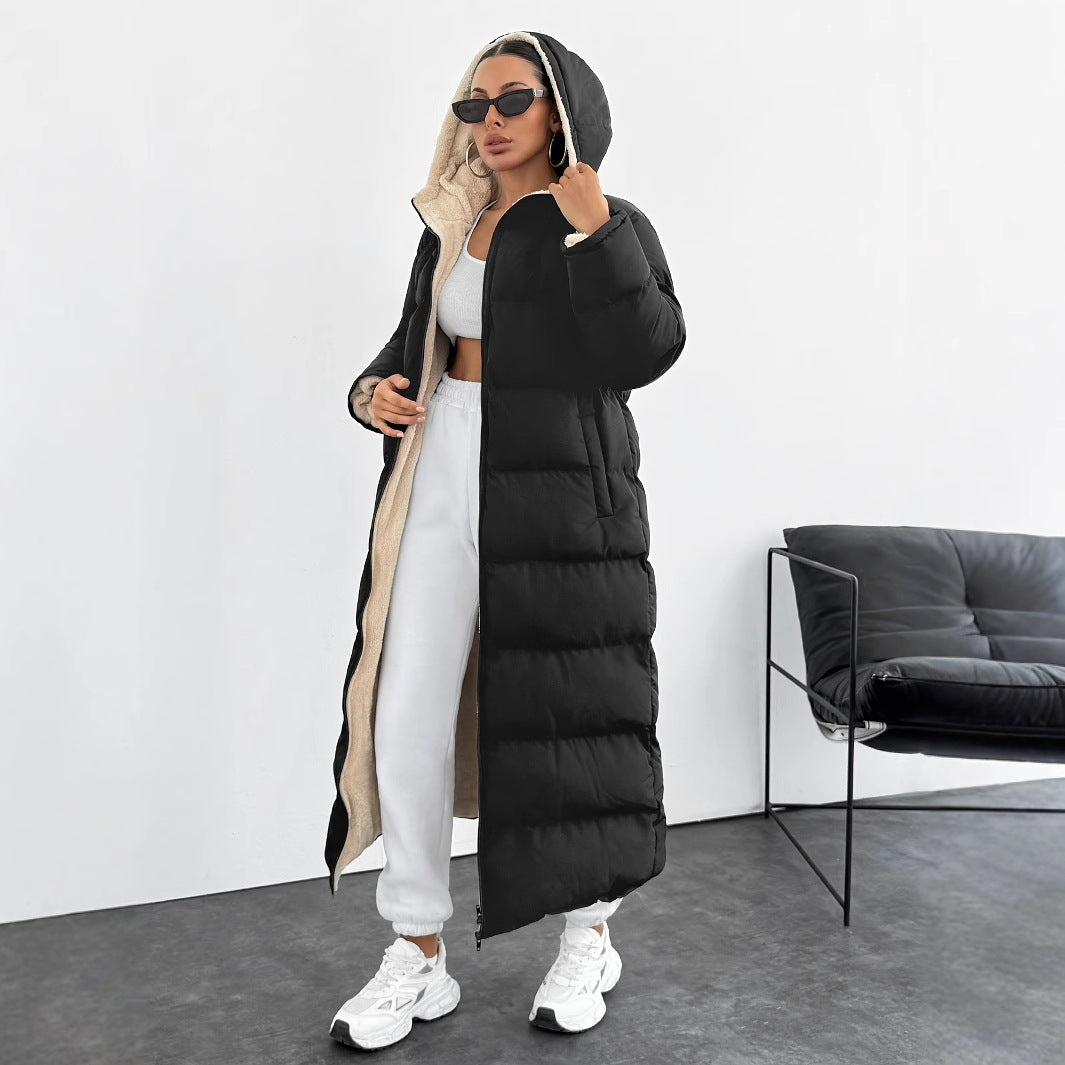 Teresa | Stylish Longline Hooded Maxi Puffer Jacket