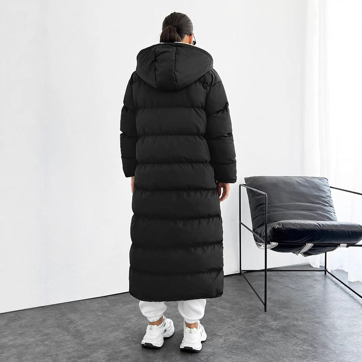 Teresa | Stylish Longline Hooded Maxi Puffer Jacket
