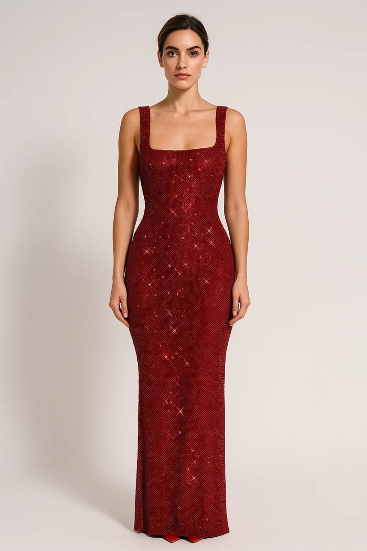 Theresa | Graceful Sequin Christmas Dress Maxi Gown