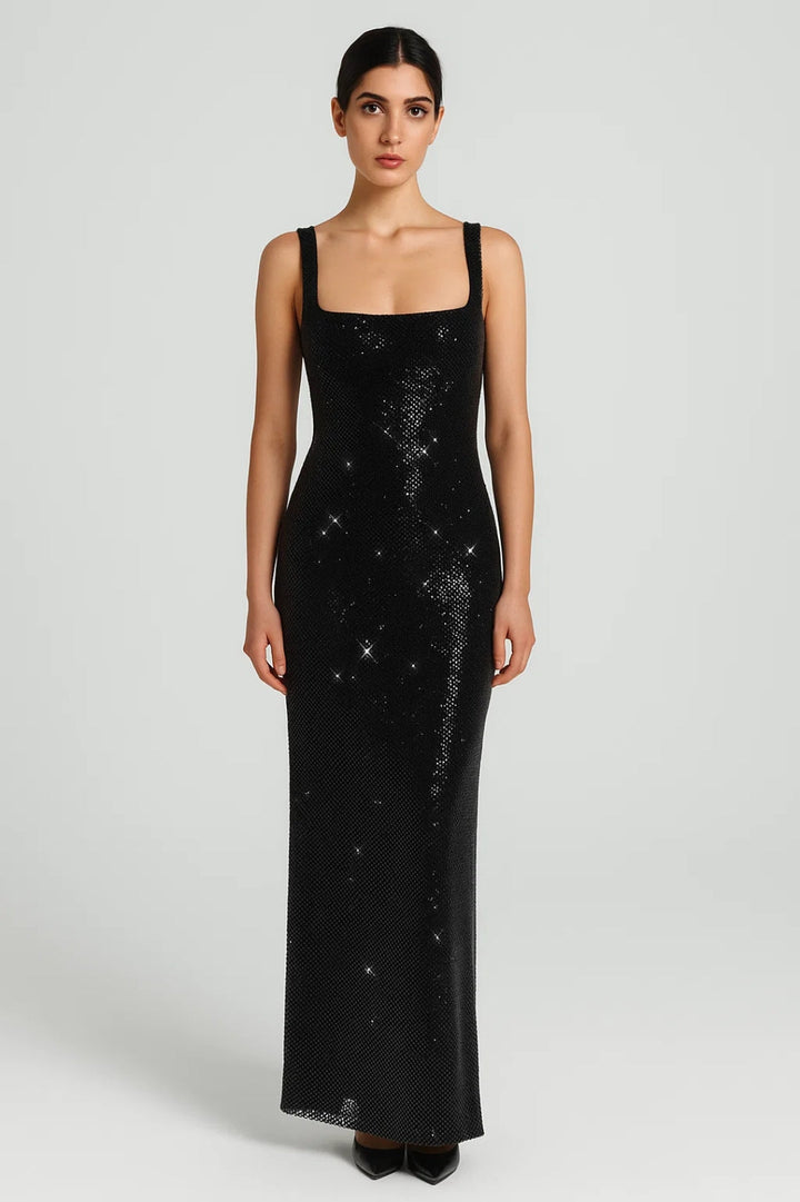 Theresa | Graceful Sequin Christmas Dress Maxi Gown
