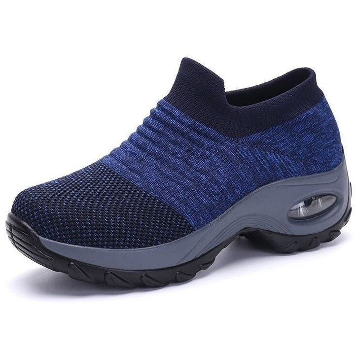 Theresa | Ribbed Slip-On Supportive Walking Shoes