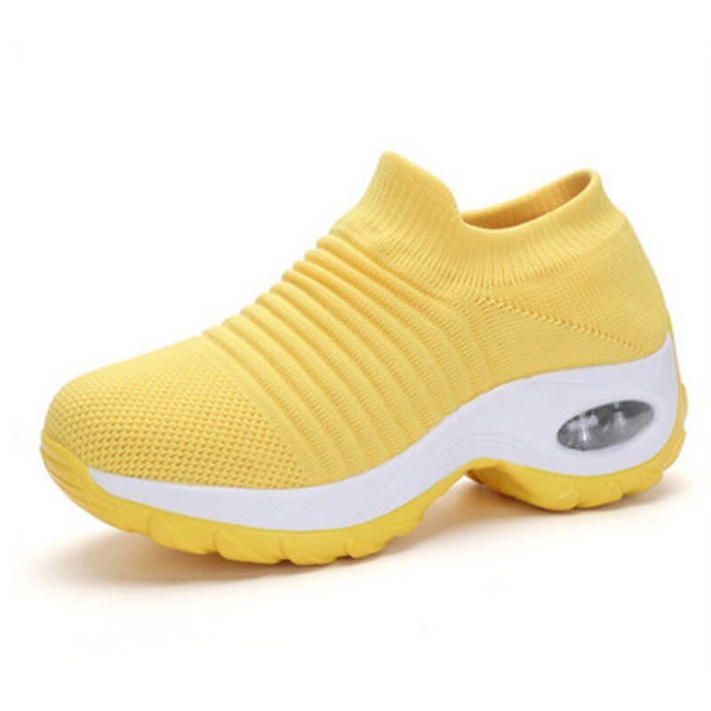 Theresa | Ribbed Slip-On Supportive Walking Shoes