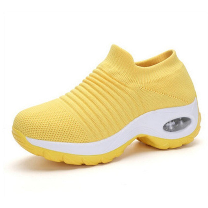 Theresa | Ribbed Slip-On Supportive Walking Shoes