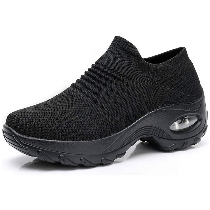 Theresa | Ribbed Slip-On Supportive Walking Shoes
