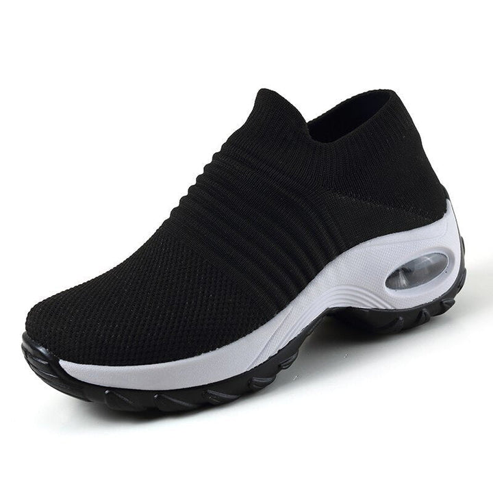 Theresa | Ribbed Slip-On Supportive Walking Shoes
