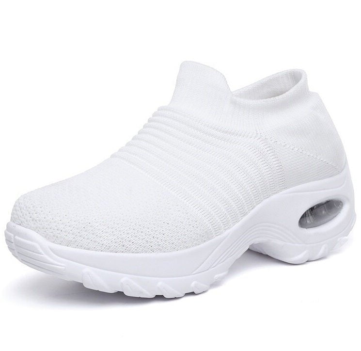 Theresa | Ribbed Slip-On Supportive Walking Shoes