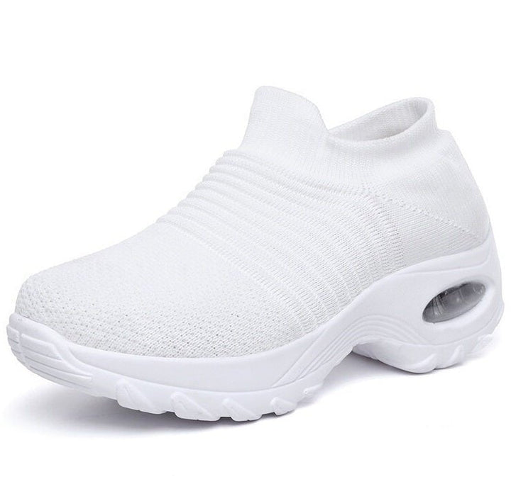 Theresa | Ribbed Slip-On Supportive Walking Shoes