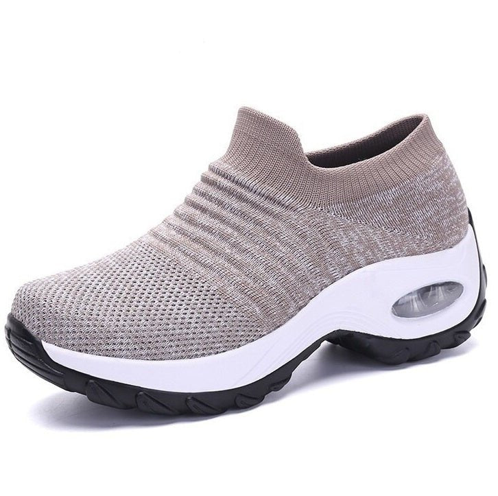 Theresa | Ribbed Slip-On Supportive Walking Shoes