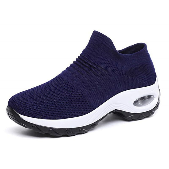 Theresa | Ribbed Slip-On Supportive Walking Shoes