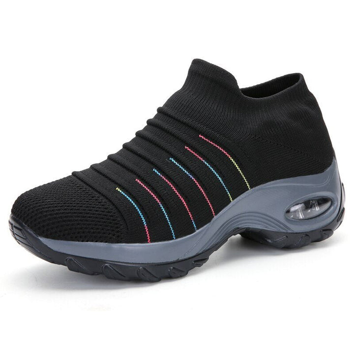 Theresa | Ribbed Slip-On Supportive Walking Shoes