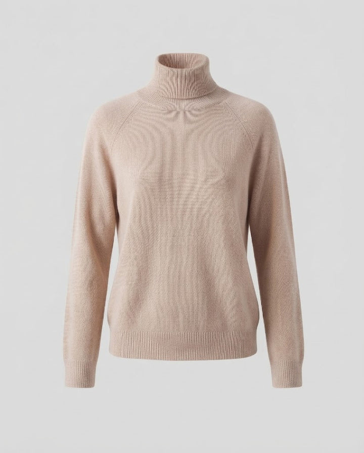 Theresa | Timeless Fine Knit Raglan Turtleneck Sweater