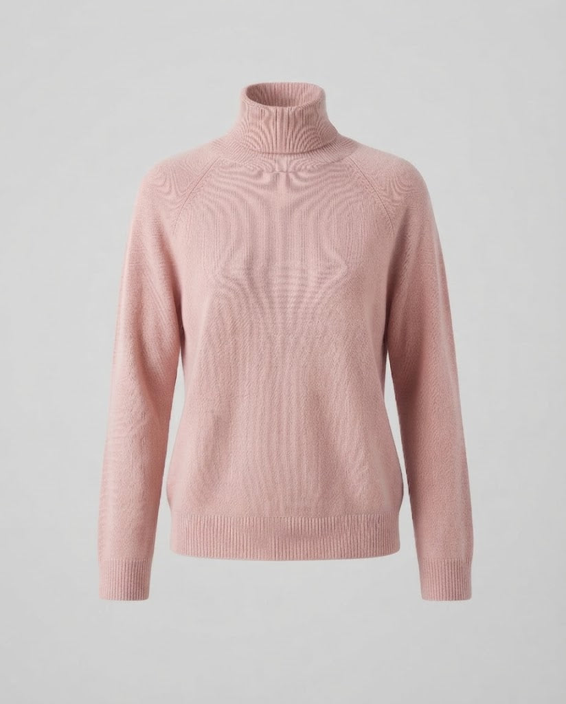 Theresa | Timeless Fine Knit Raglan Turtleneck Sweater