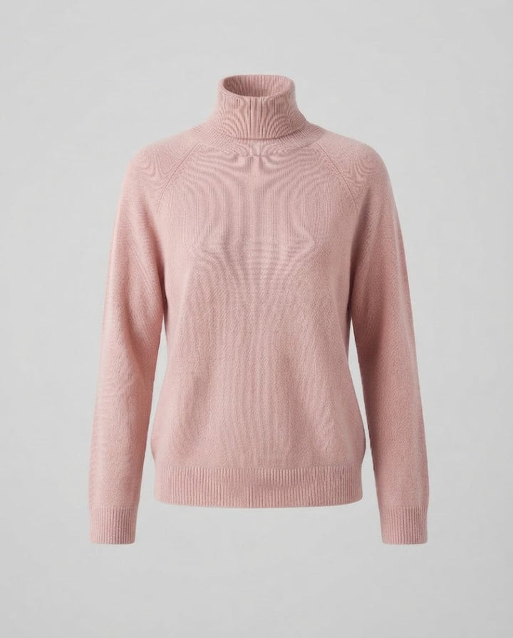 Theresa | Timeless Fine Knit Raglan Turtleneck Sweater