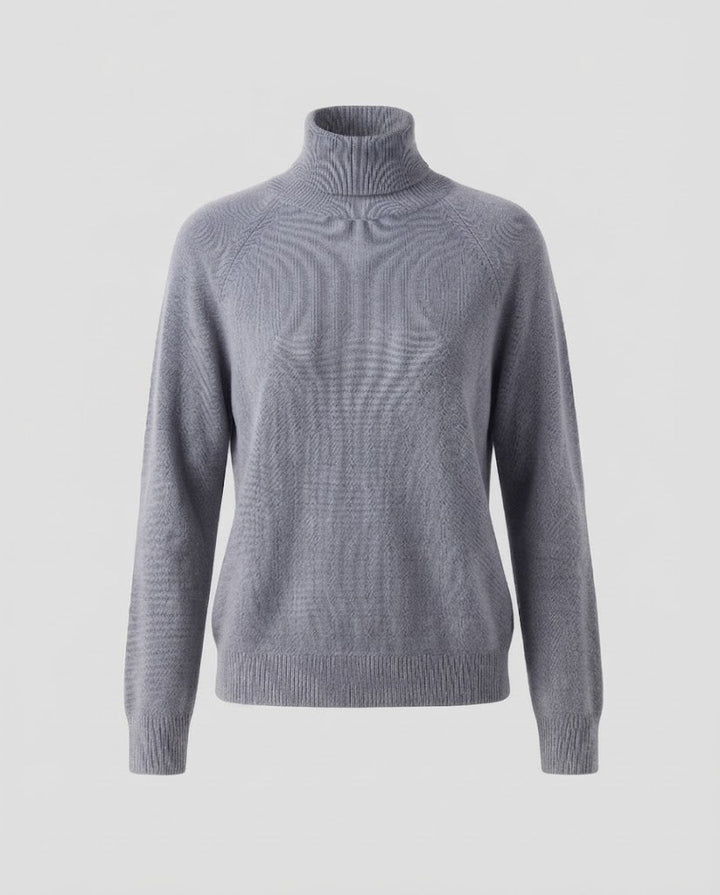 Theresa | Timeless Fine Knit Raglan Turtleneck Sweater