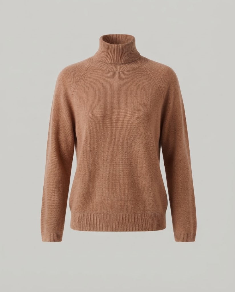 Theresa | Timeless Fine Knit Raglan Turtleneck Sweater