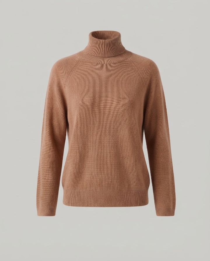 Theresa | Timeless Fine Knit Raglan Turtleneck Sweater