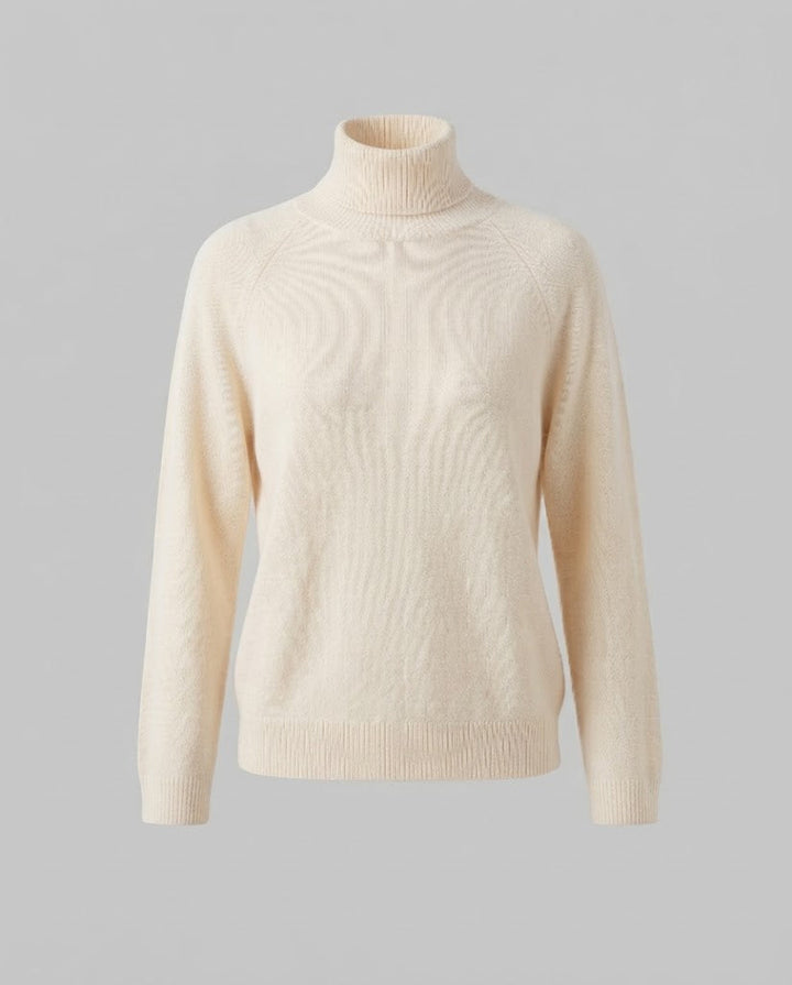 Theresa | Timeless Fine Knit Raglan Turtleneck Sweater