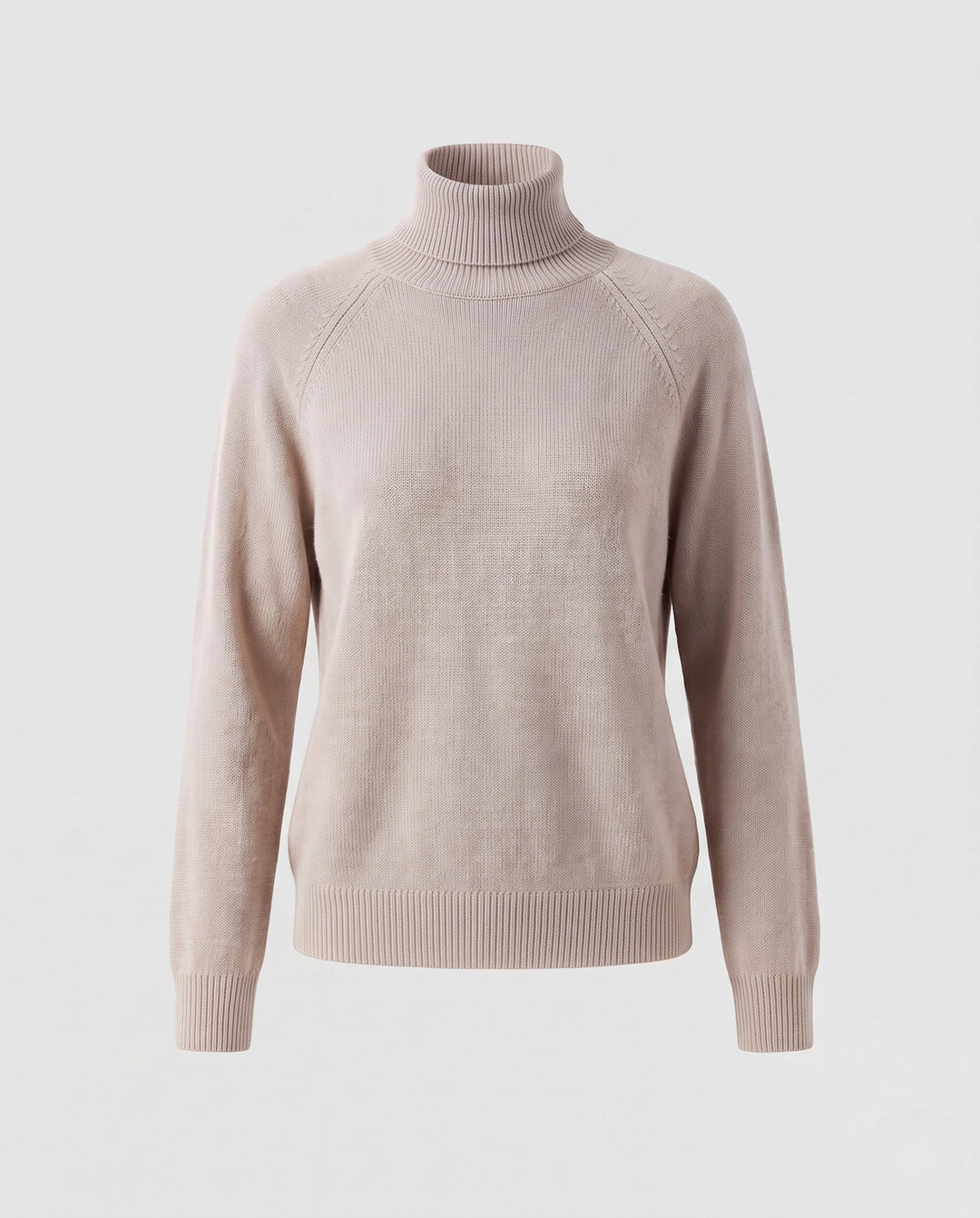 Theresa | Timeless Fine Knit Raglan Turtleneck Sweater