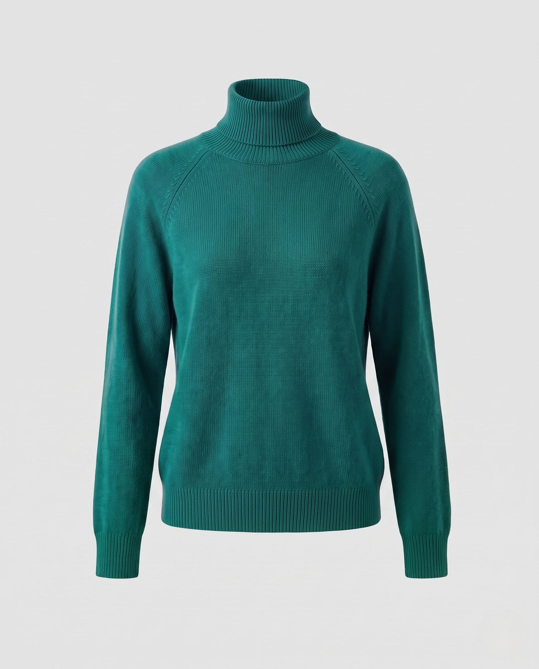Theresa | Timeless Fine Knit Raglan Turtleneck Sweater