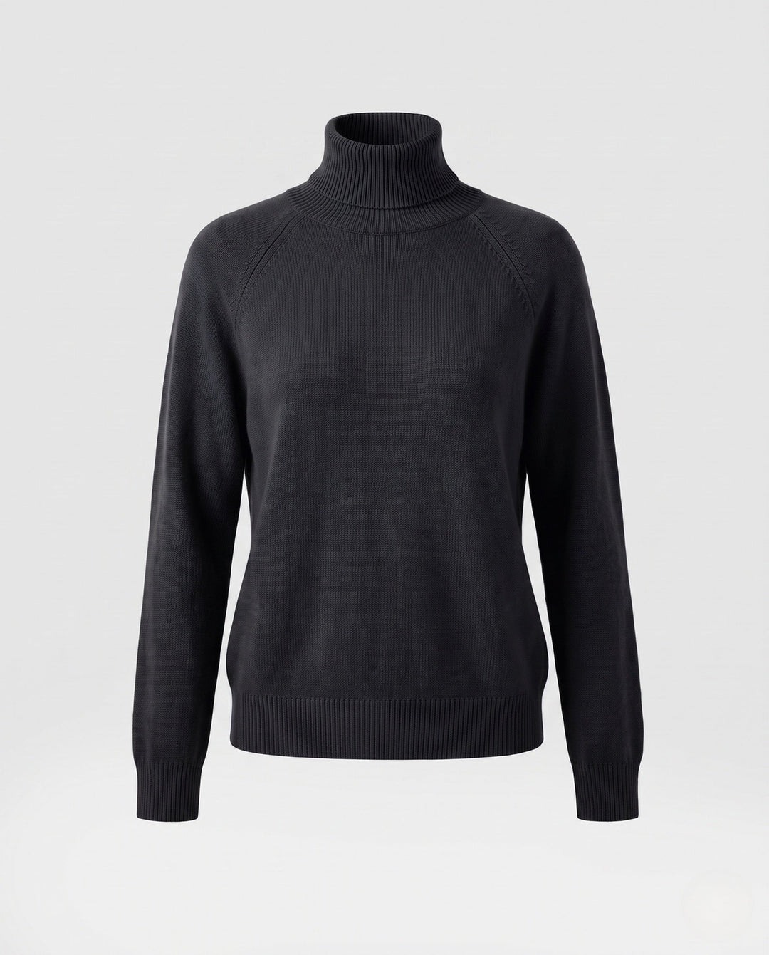 Theresa | Timeless Fine Knit Raglan Turtleneck Sweater