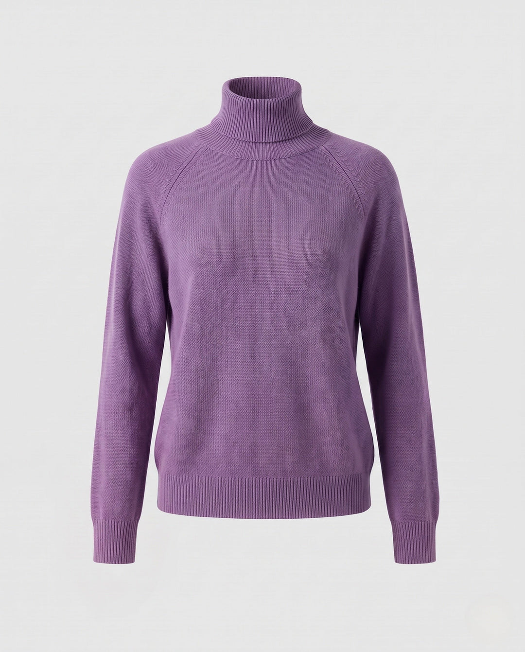 Theresa | Timeless Fine Knit Raglan Turtleneck Sweater