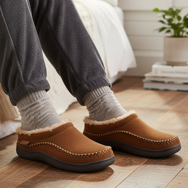 Thomas | Effortless Cozy Moccasin House Slippers