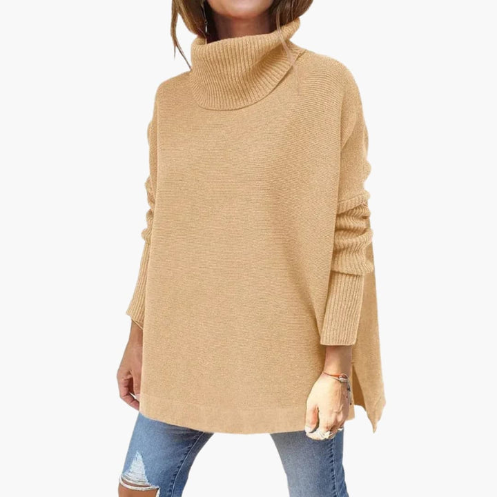 Victoria | Refined Oversized Sweatshirt with Cowl Turtleneck