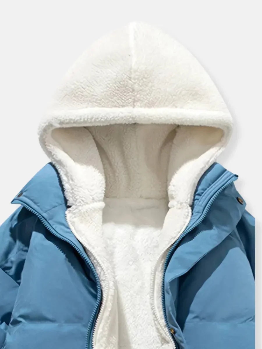 Vincent | Cozy Sherpa Lined Hooded Puffer Jacket
