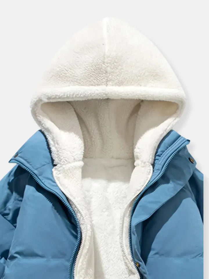 Vincent | Cozy Sherpa Lined Hooded Puffer Jacket