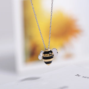 Bee Inspired 925 Silver Necklace Set