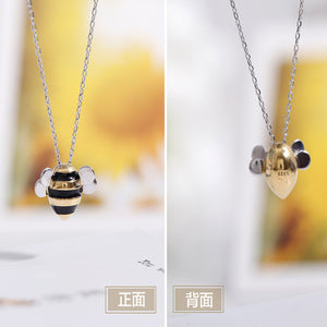 Bee Inspired 925 Silver Necklace Set