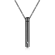 Load image into Gallery viewer, Titanium Steel Unisex Round Tube Urn Necklace
