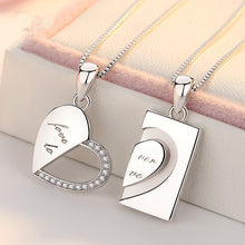 Load image into Gallery viewer, Tanabata Interlocking Couple Love Necklace and Ring
