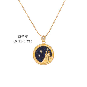 New Twelve Constellation Necklace