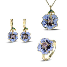 Load image into Gallery viewer, Elegant Flower Epoxy Jewelry Set
