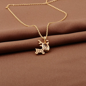 Tiny Deer Cute Necklace & Earring