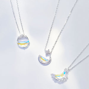 All Moon 925 Silver 3 Necklaces