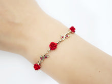 Load image into Gallery viewer, Rose Tassel Flower Necklace &amp; Bracelet
