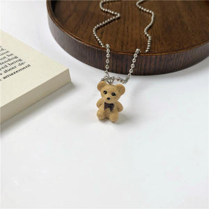 Plush Bear New Year Clavicle Chain Necklace