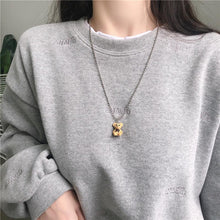 Load image into Gallery viewer, Plush Bear New Year Clavicle Chain Necklace
