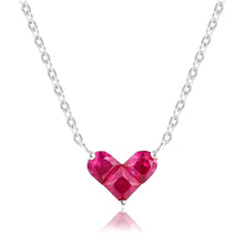 Load image into Gallery viewer, Ruby Heart 925 Silver Set
