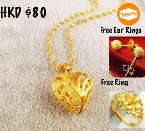 Gold Plated Necklace Set