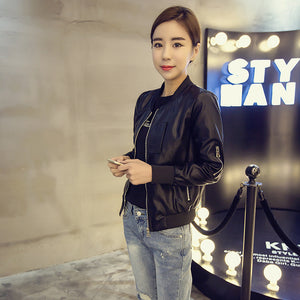 2022 Spring Korean Style Leather Jacket