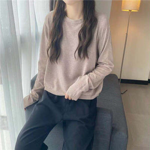 Loose and Versatile Casual Long-sleeved Sweater