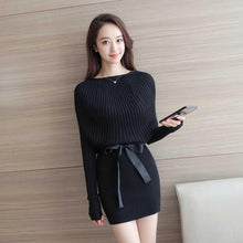 Load image into Gallery viewer, Mid-length Dress Hip Pullover Loose Sweater Skirt
