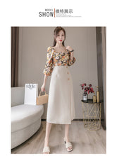 Load image into Gallery viewer, High waist retro mid-length solid color temperament commuter professional skirt
